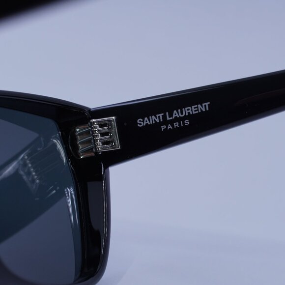 Saint Laurent SL 757 001 Square Sunglasses - Black/Grey - Picture 8 of 10